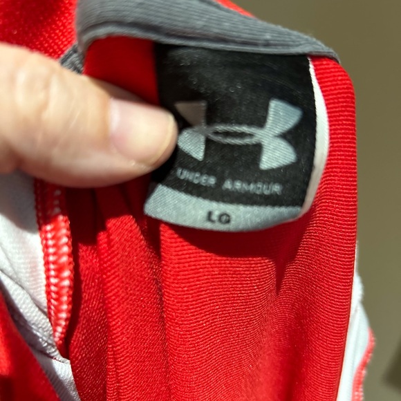 Under Armour Ole Miss Red Long-sleeve Full-zip Jacket Men's - Picture 4 of 5